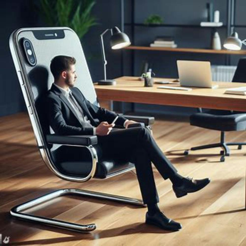 The black IPhone Chair 3