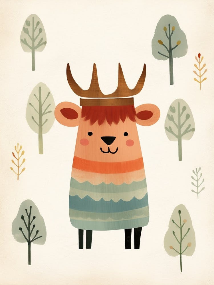 Little Bison 1 Wearing A Crown