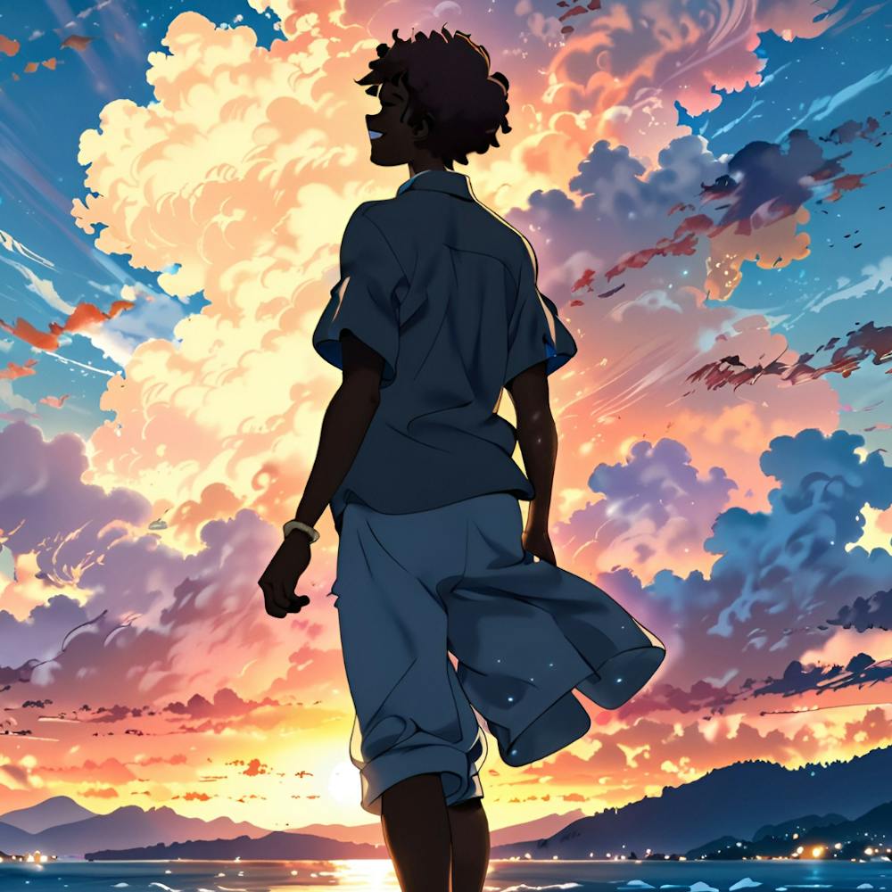 Man Standing On A Beach
