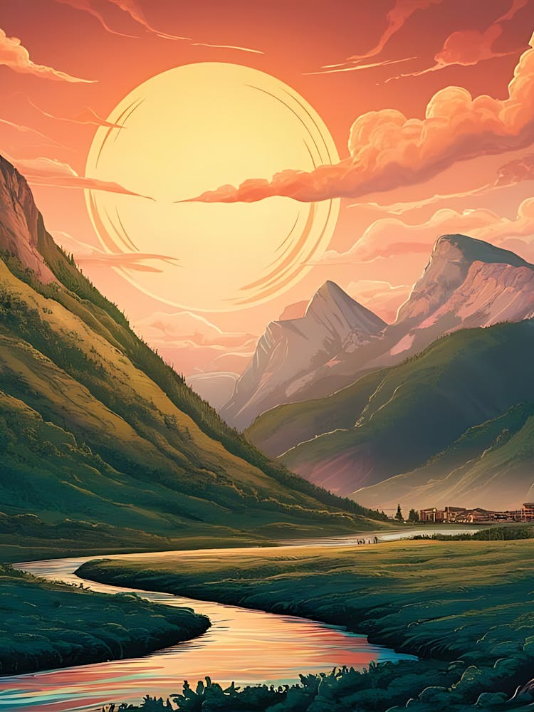 Sunset In The Mountains 6