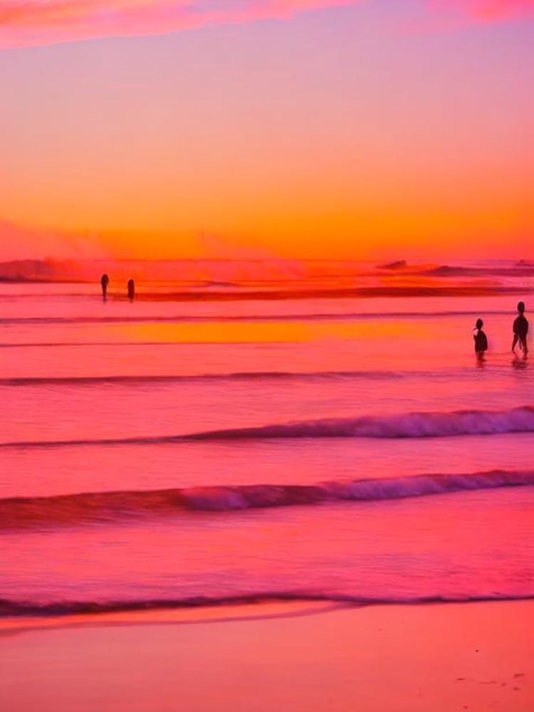 Seminyak Beach, Bali, Indonesia Pink Beach