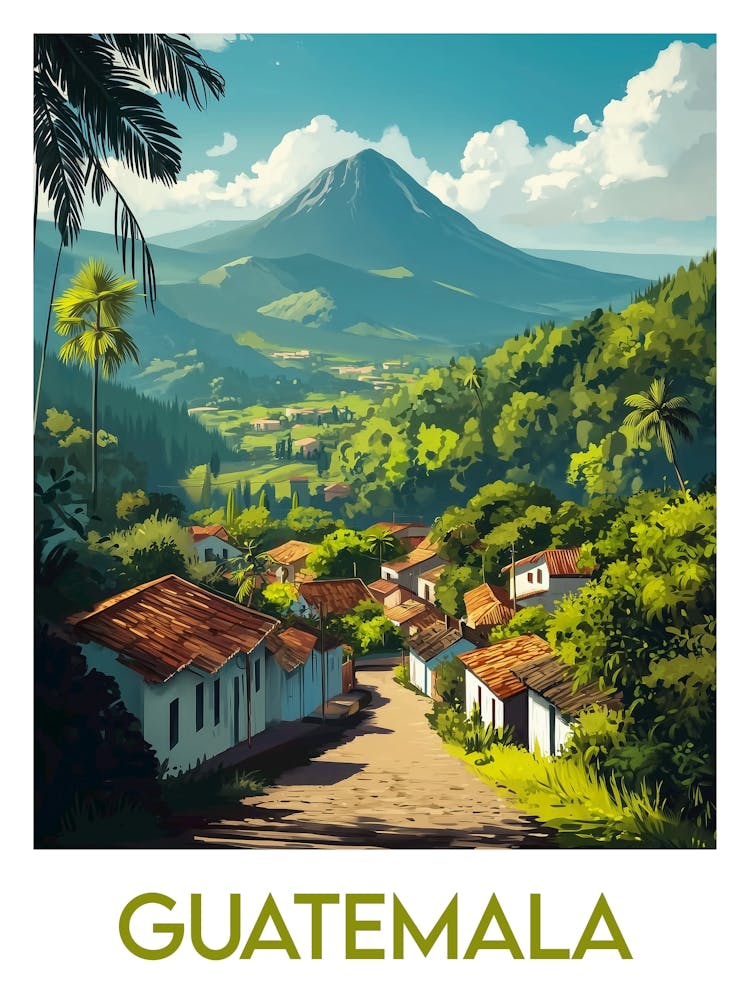 Reiseplakat Guatemala 1