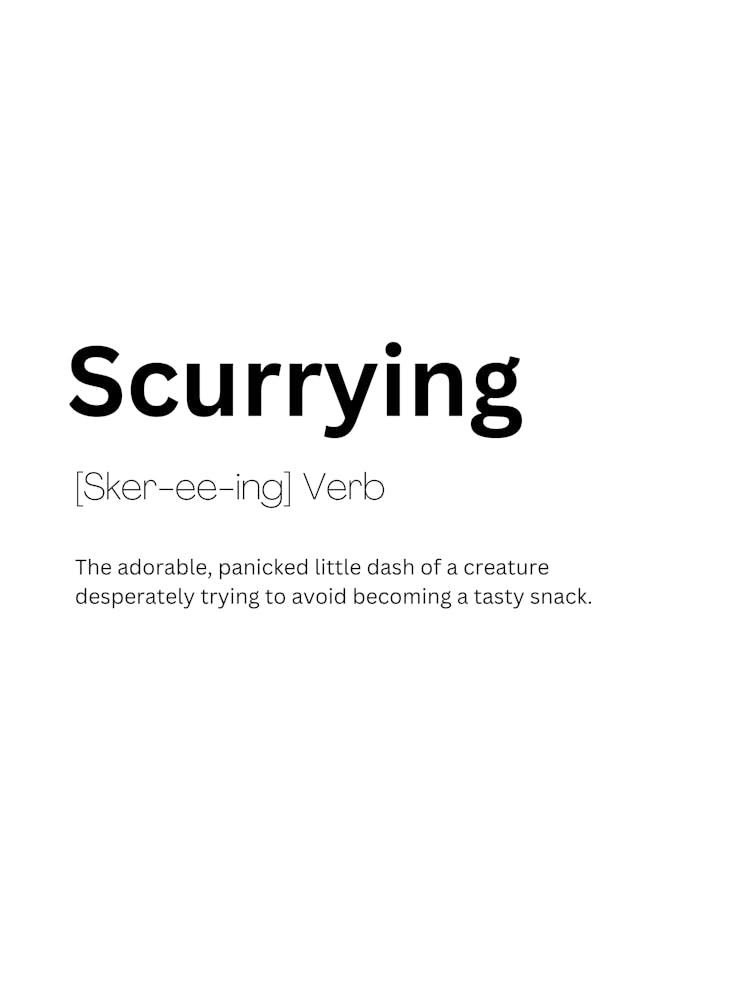 Scurrying Definition Meaning 1