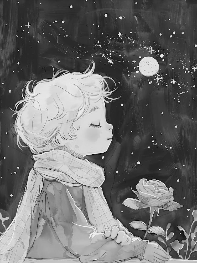 Little Boy In The Moonlight