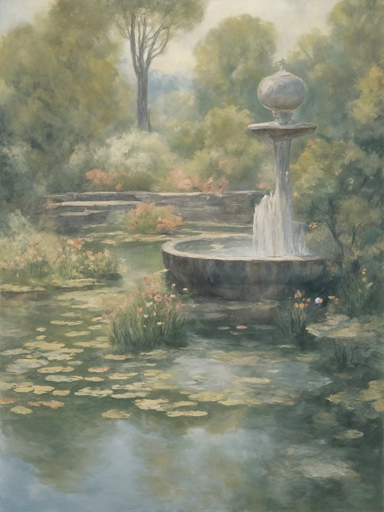 Fountain In The Garden