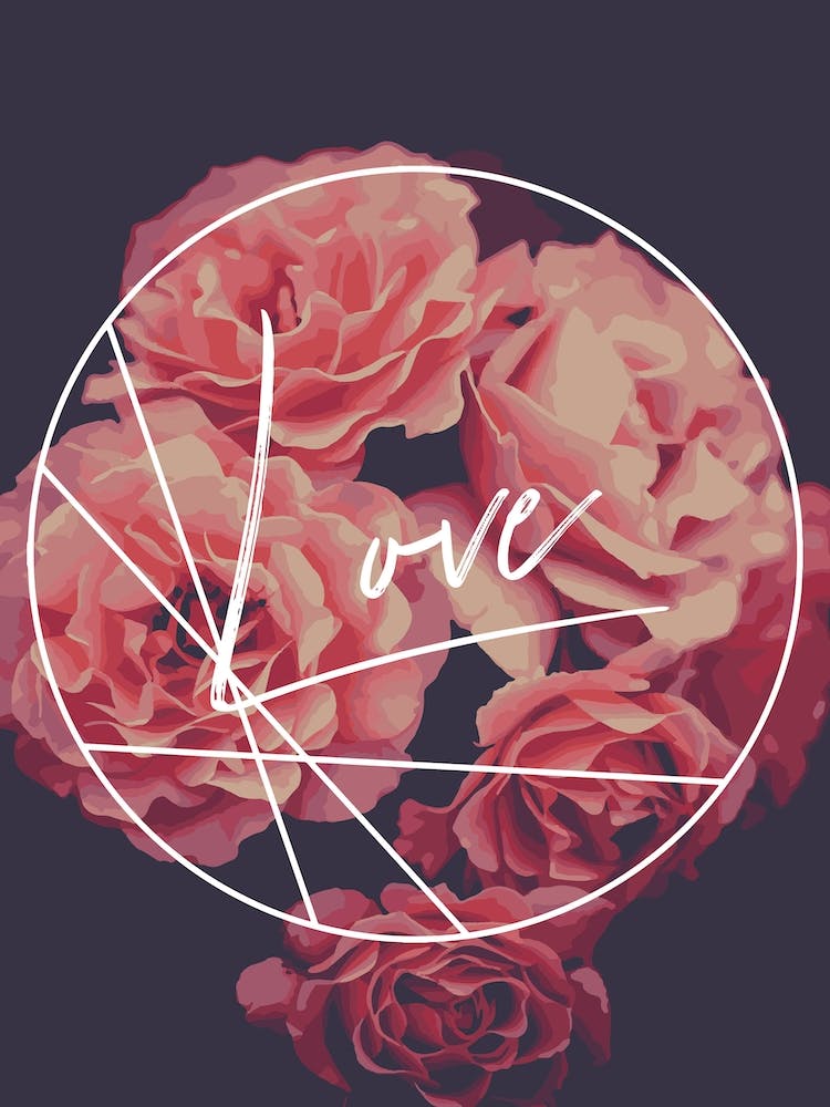 Floral Love Abstract