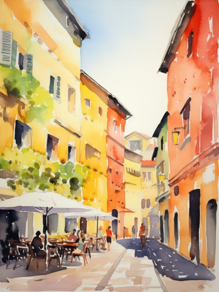 Ravenna, Italy Watercolour Streets 4
