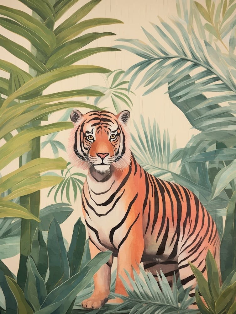 Tiger 1 Tropical Animal Portrait