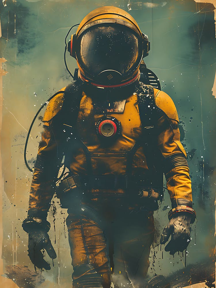 Beautiful Retro Astronaut 7