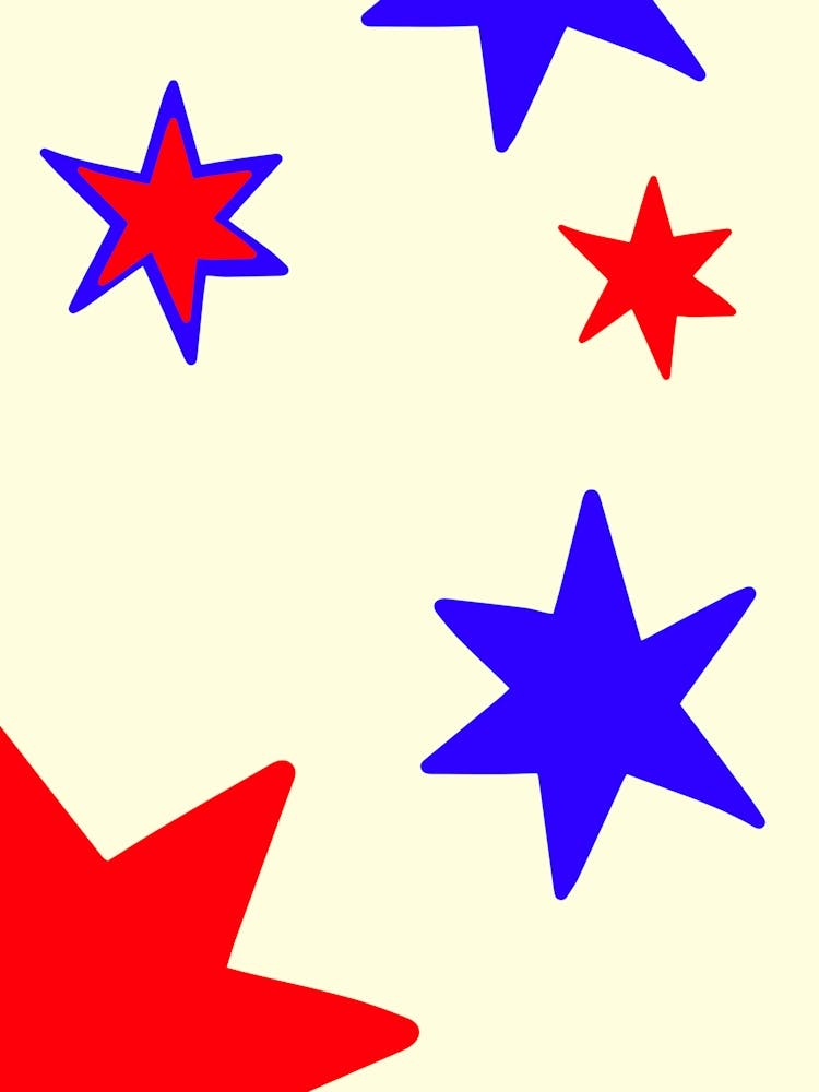 Red White And Blue Stars