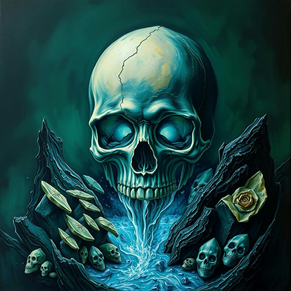 Skull And Water