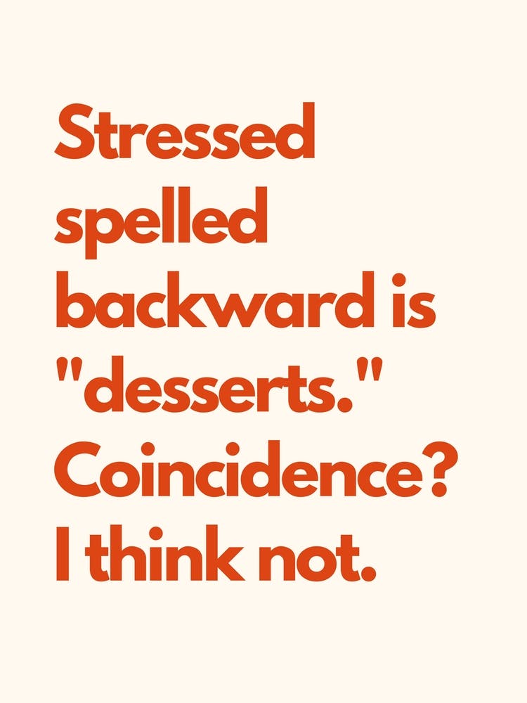 Desserts Kitchen Typography Cream Red