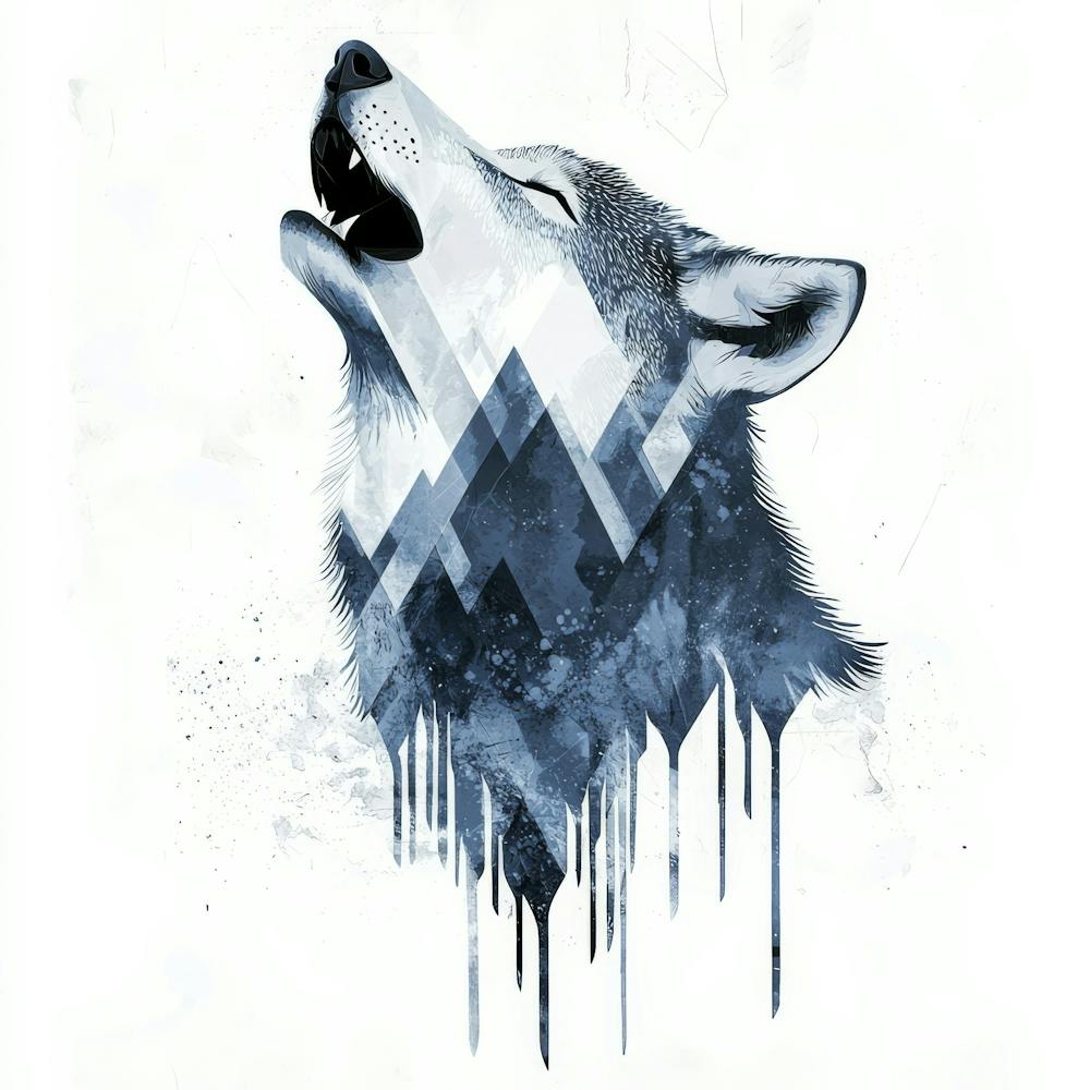 Howling Wolf Canvas Print