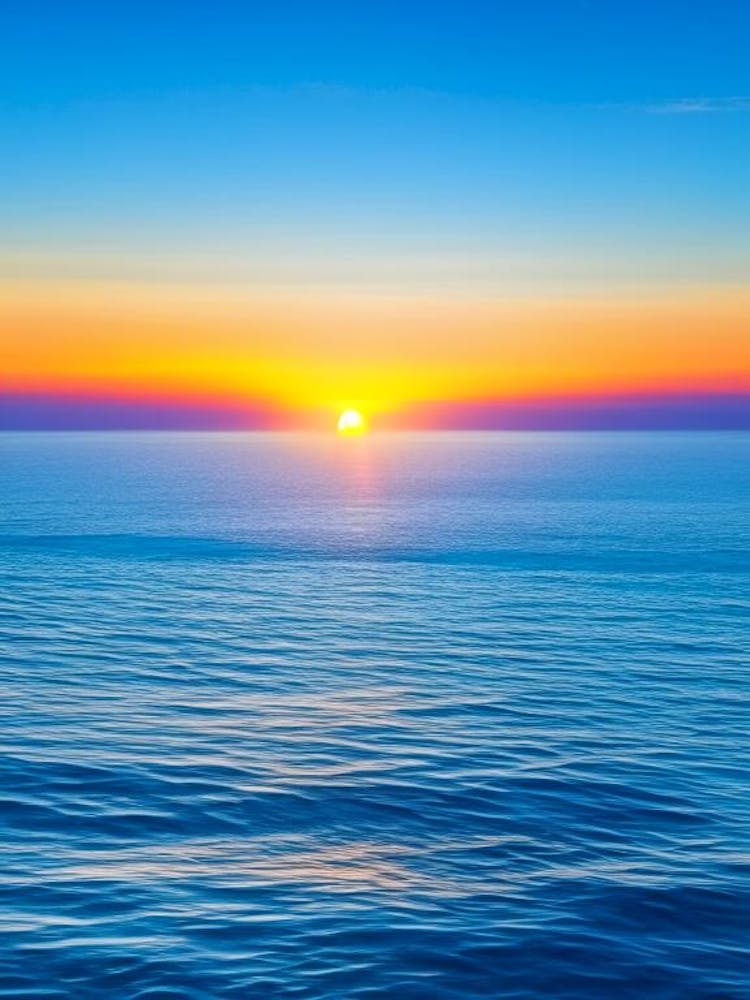 Sonnenaufgang über dem Meer Wasserlandschaft Fotografie 2
