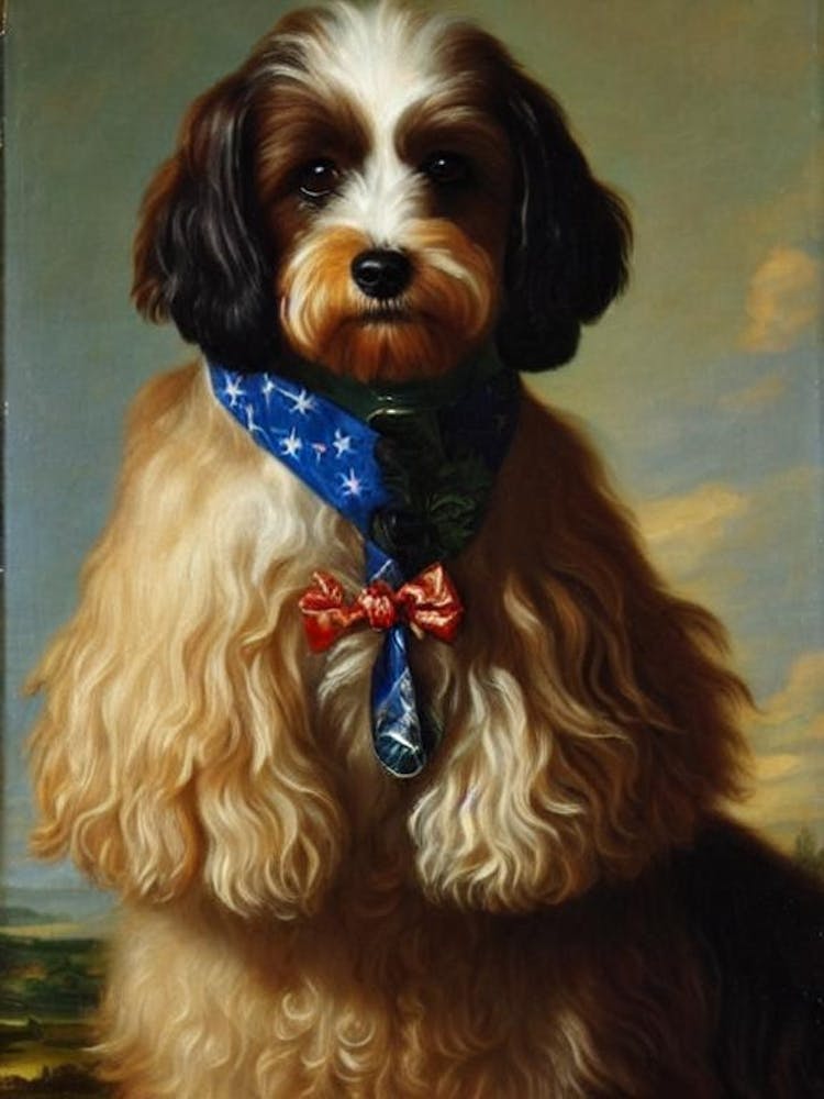 Havanese Renaissance Portrait Oil Painting