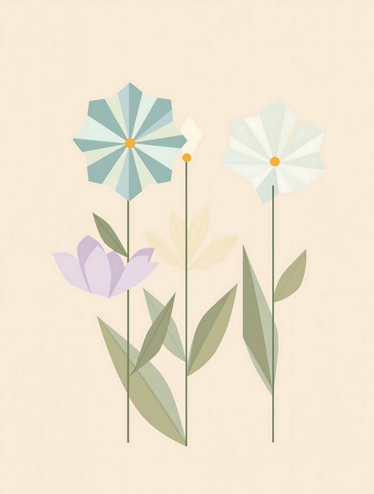 Ethereal Floral Whispers in Soft Pastels