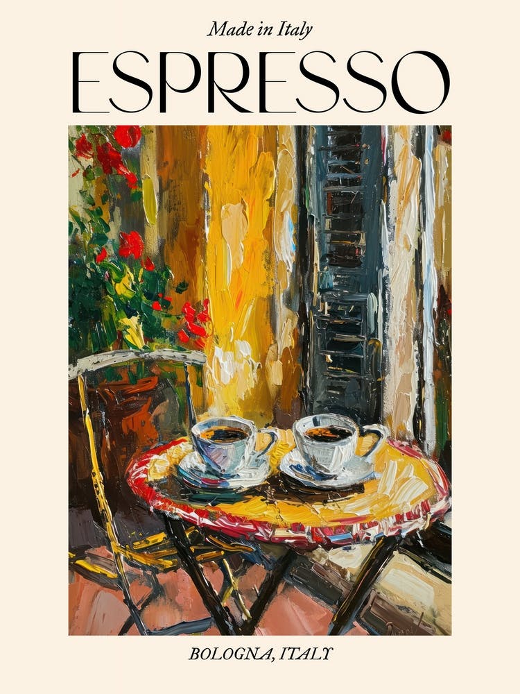 Bologna Espresso Made In Italy 1 Poster