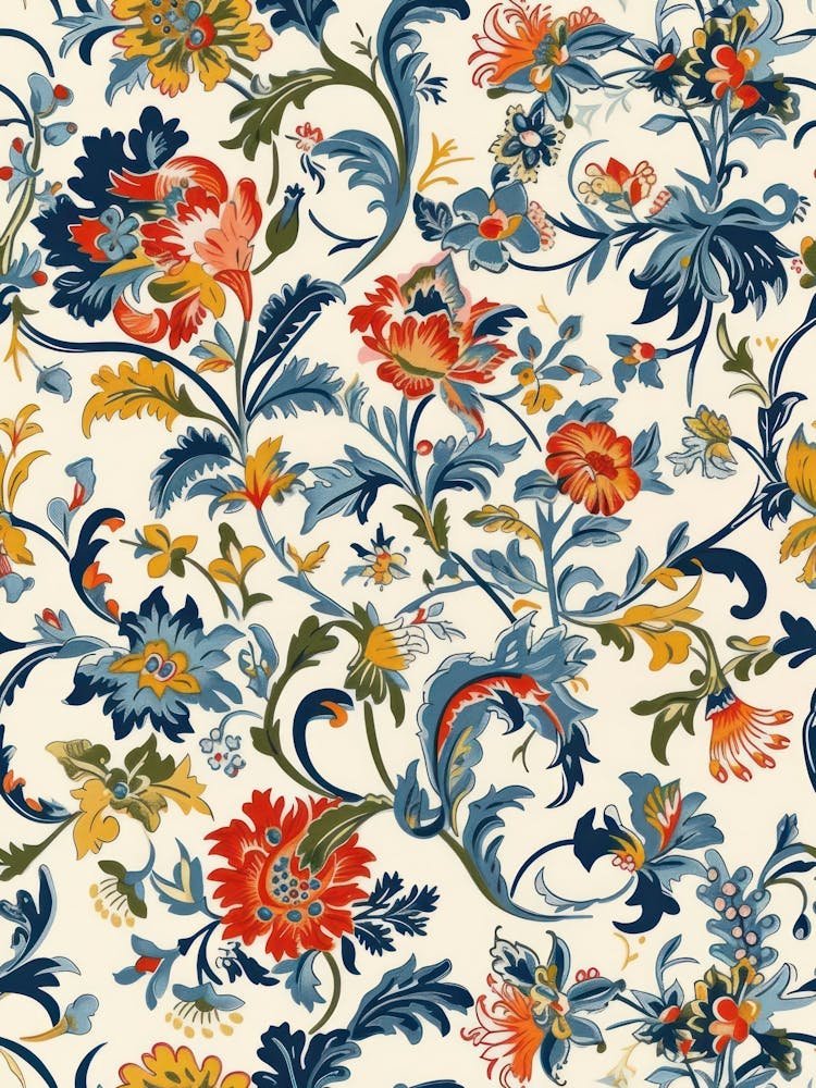 Aster Amaze London Fabrics Blumenmuster 8