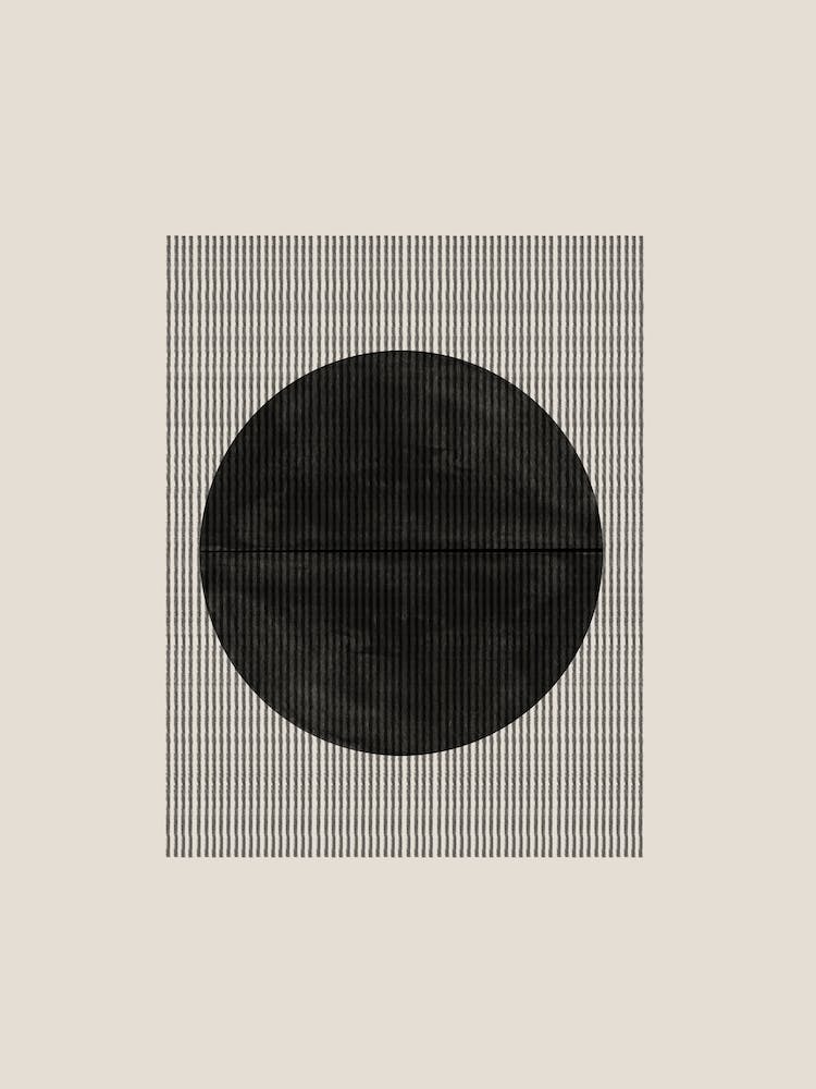 Scandi Boho Black Circle Raw Design