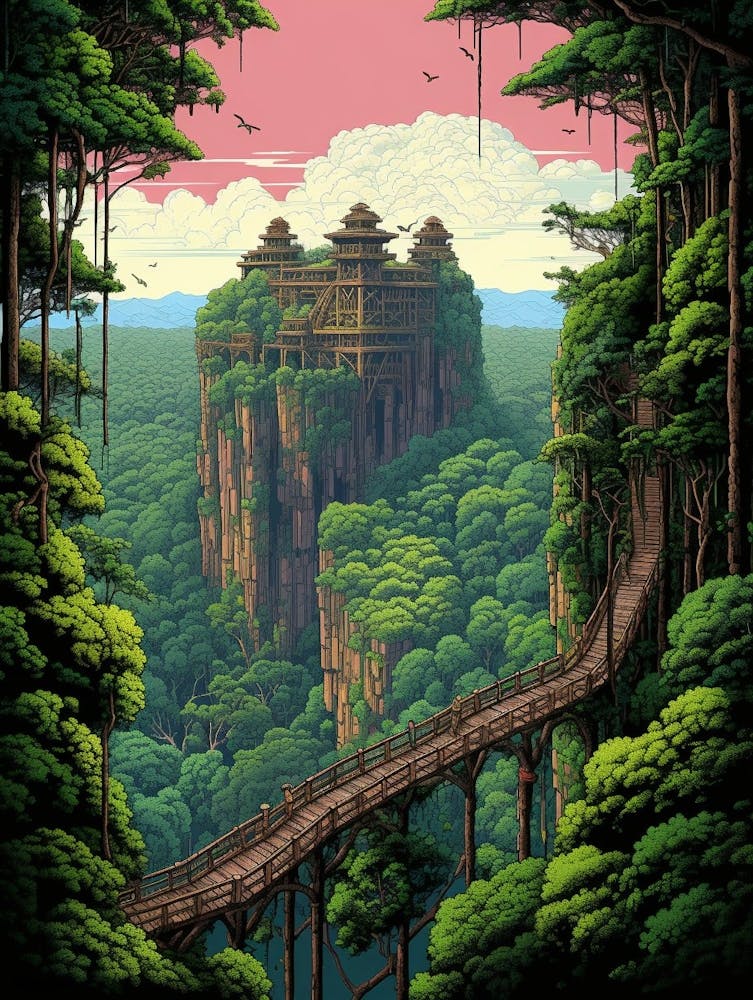 Tambopata National Park Pixel Art 4