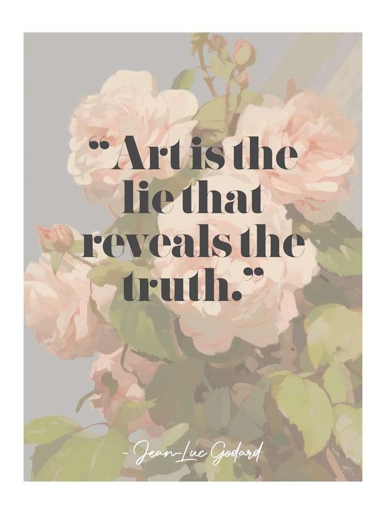 Art Quote By Jean Luc Godard