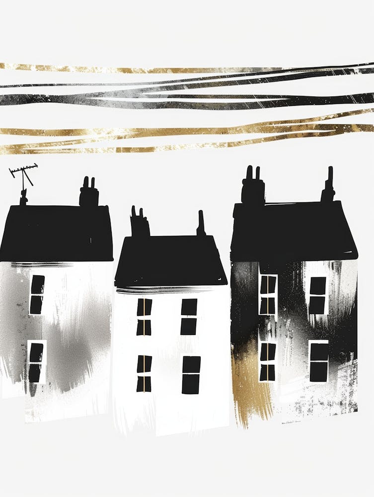 Houses Canvas Print 1