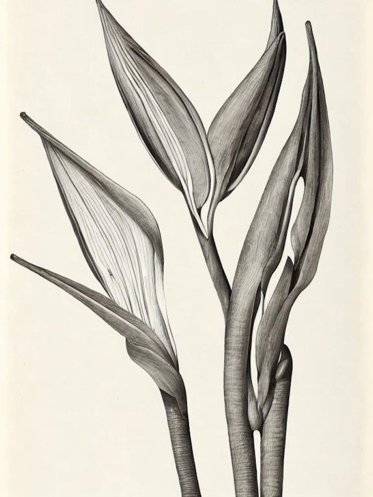 Bird Of Paradise Vintage Botanical 2 Flower