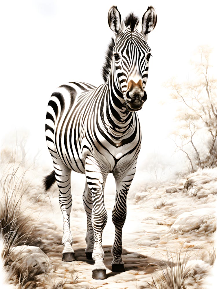 Monochrome Marvel Zebra S Elegance