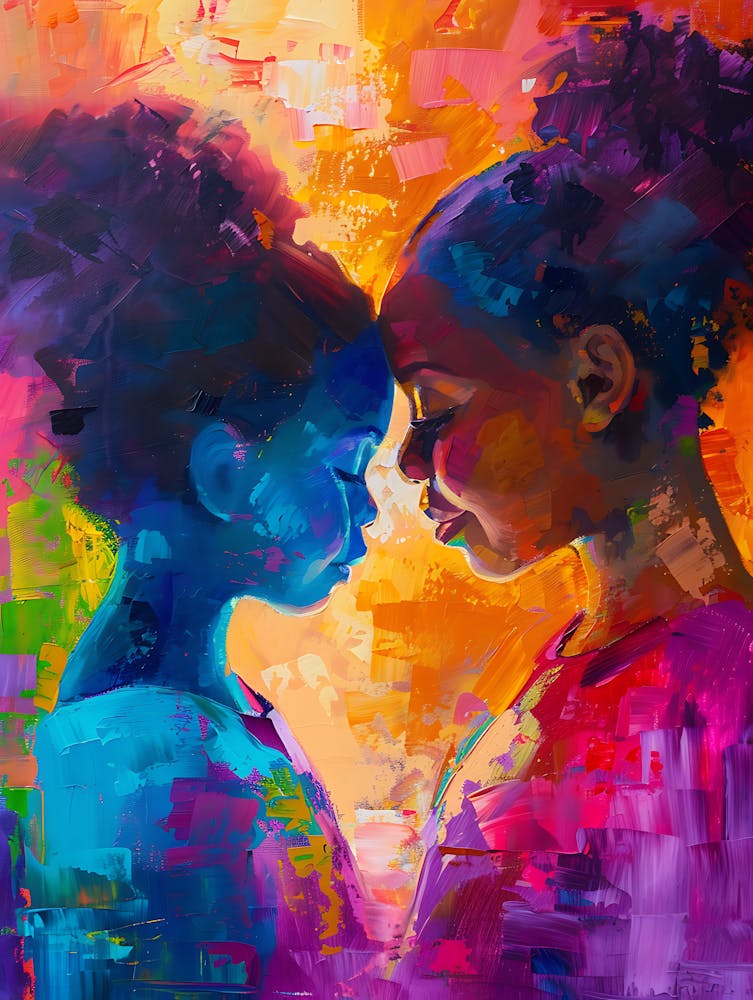 Vibrant Afro Mother And Daughter 11