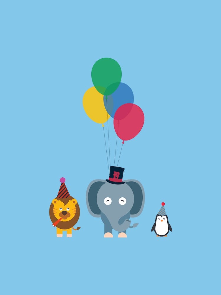 Party Animals Blue