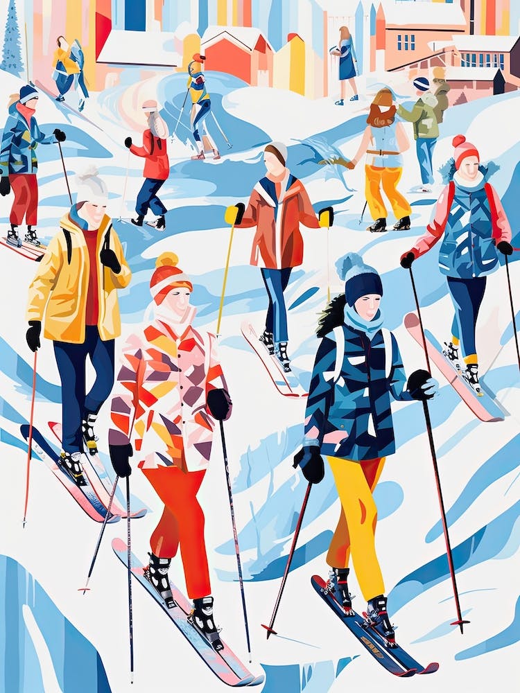 Park City Mountain Resort   Utah Usa, Ski Resort Illustration 2