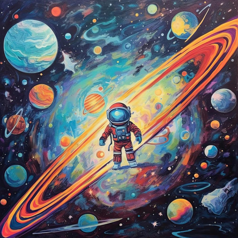 Illustration d'Astronaute Chambre d'Enfant 2