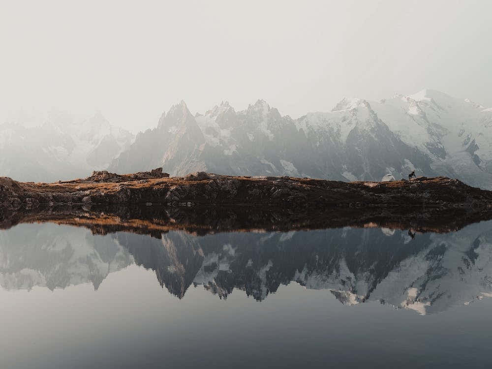 Mountain Reflection In Lake
