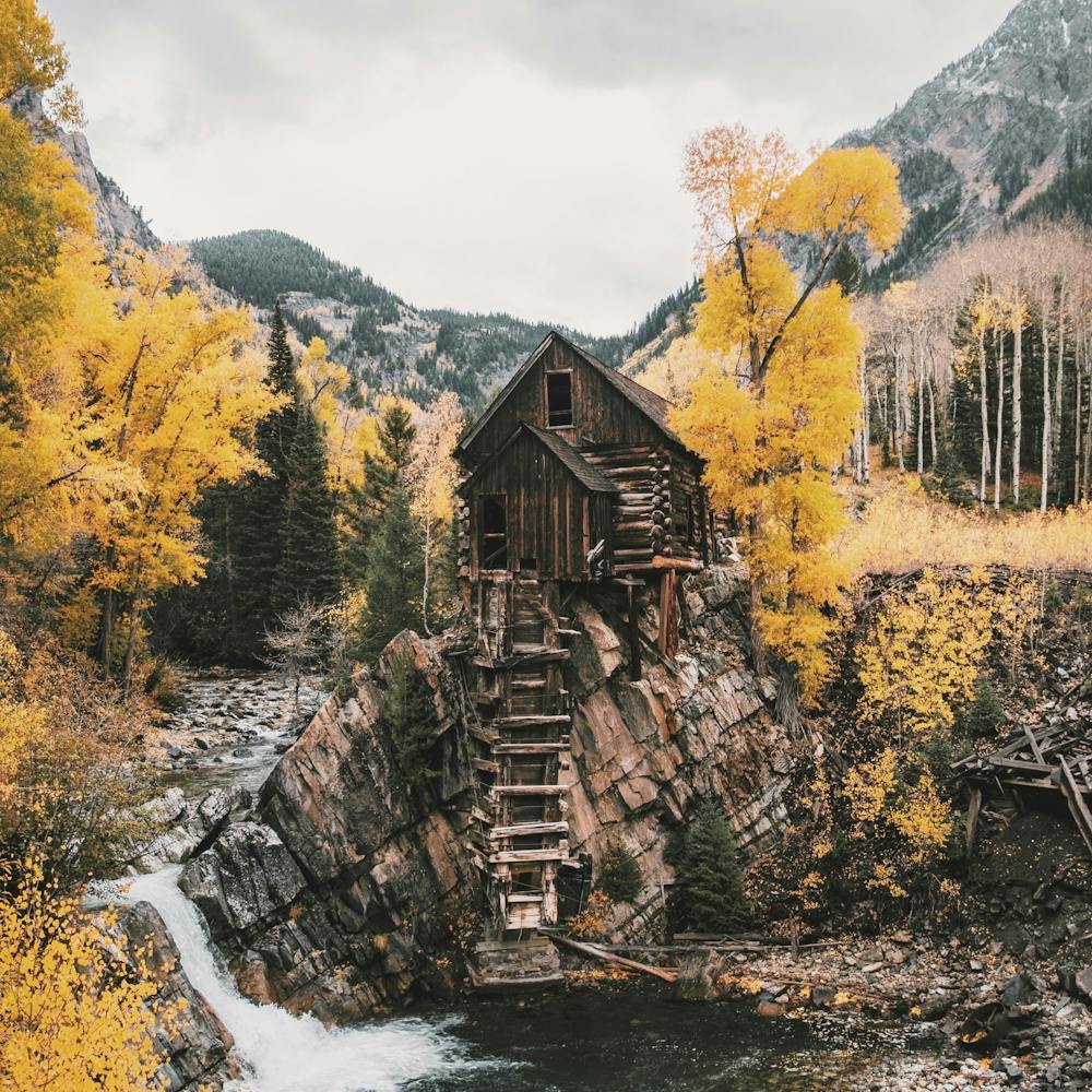 Autumn Waterwheel Creek