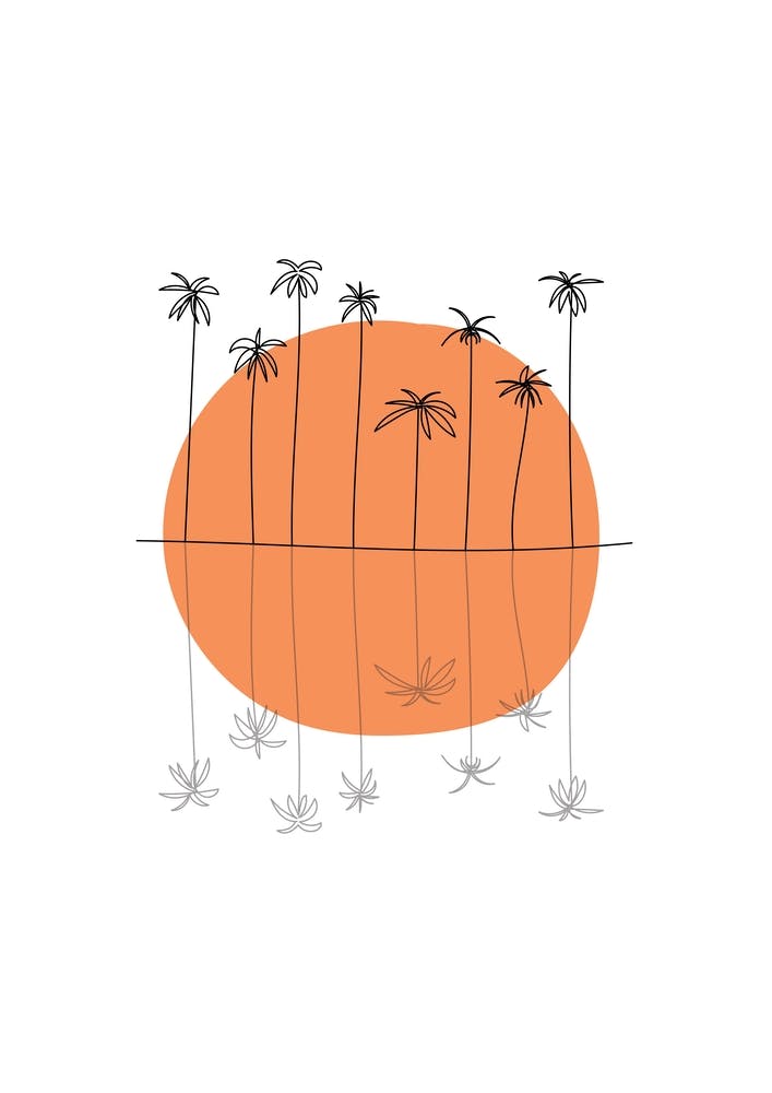Sunset Palm II