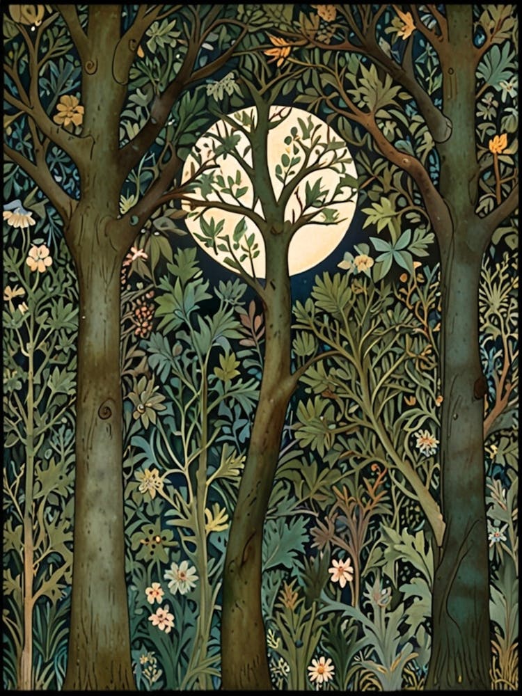 William Morris Moon In The Forest 21