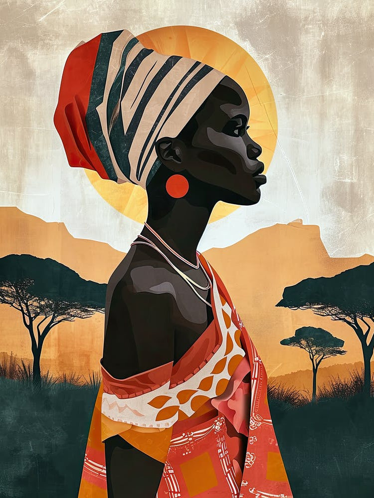 The African Woman; A Boho Montage
