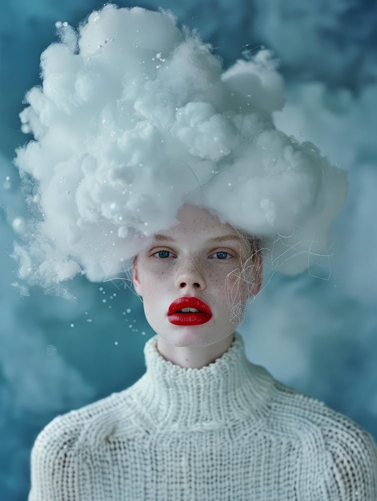 Girl With A Cloud On Her Head 1