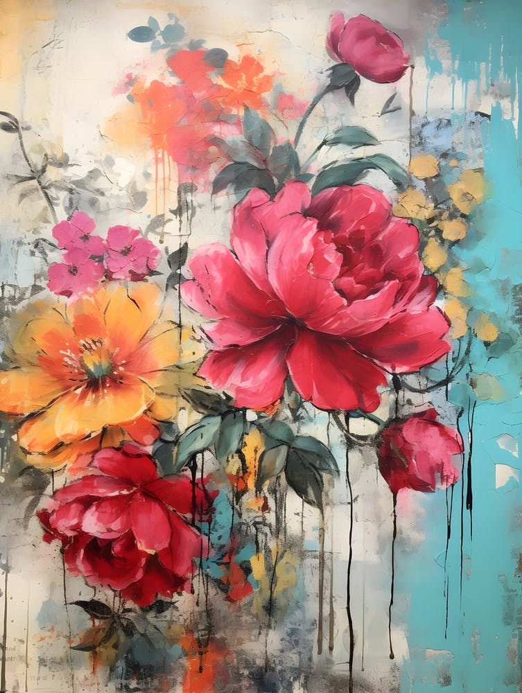 Vintage Bright Flowers 13