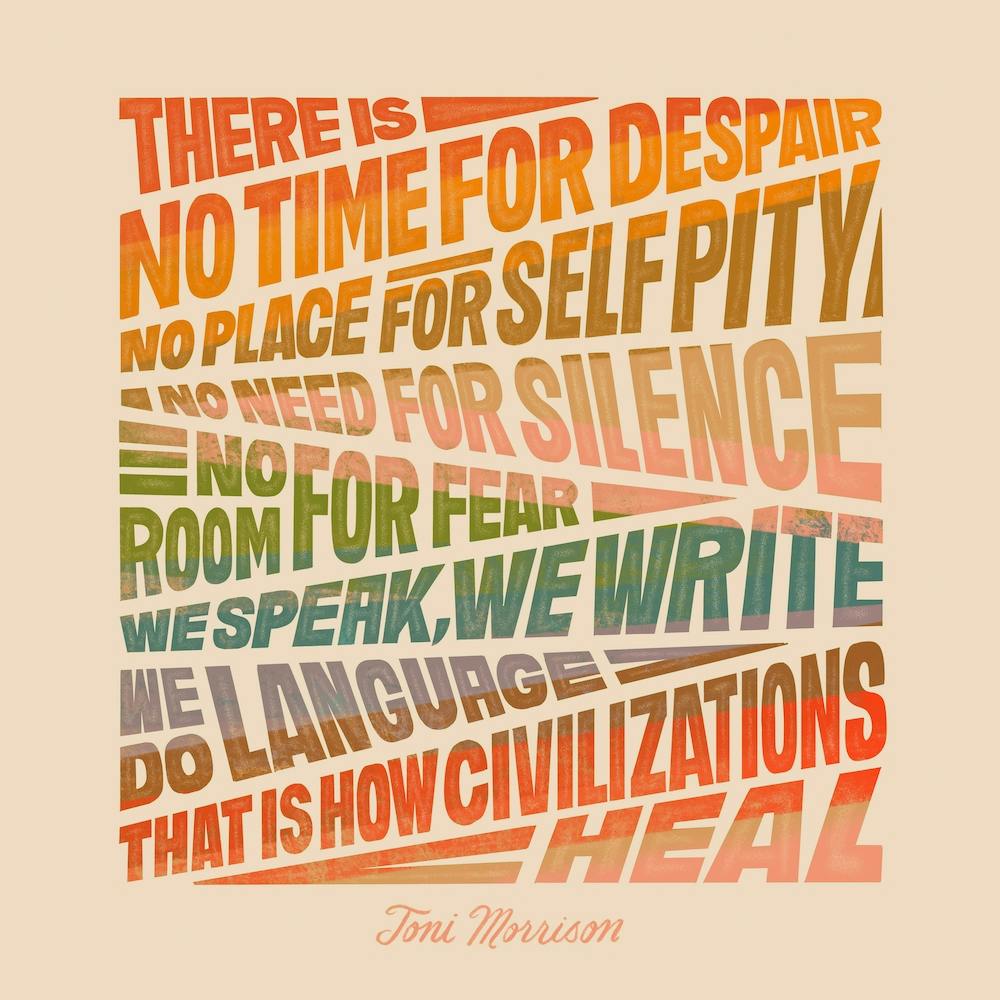 Toni Morrison Healing Quote Square