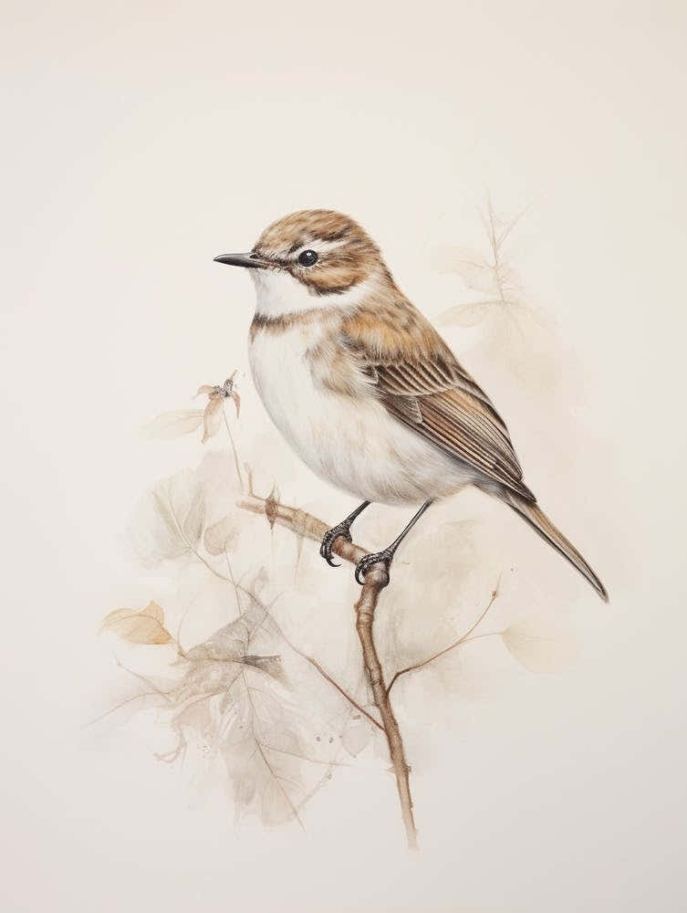 Vintage Bird Drawing Dipper 2