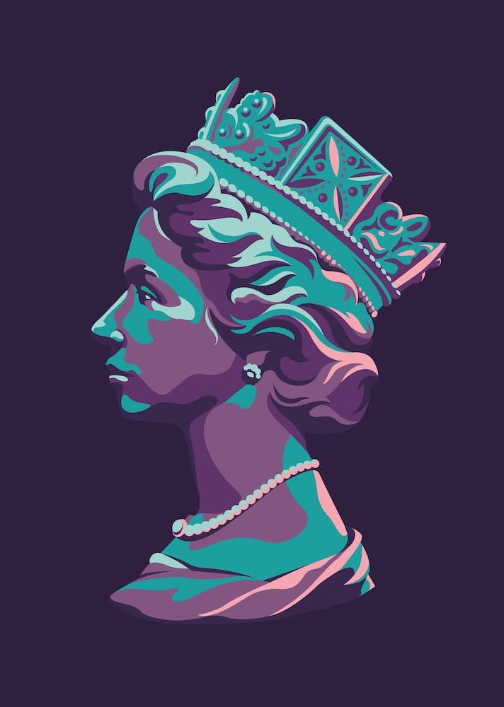 Queen Elizabeth Platinum Jubilee Purple