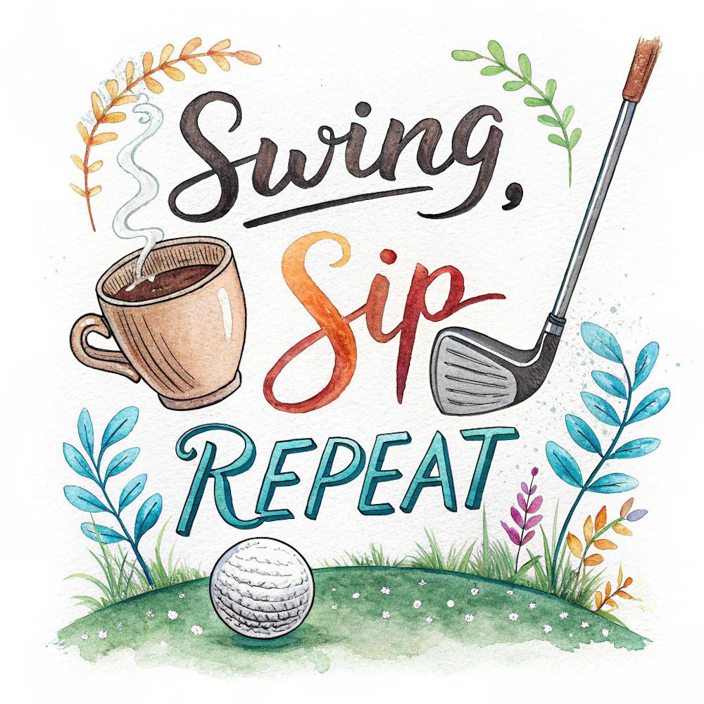 Swing Sip Repeat A Fun Golf Design Featuring (1)