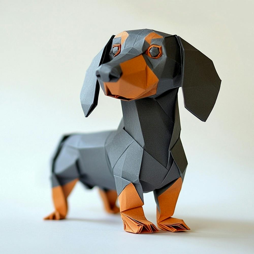Origami Dachshund