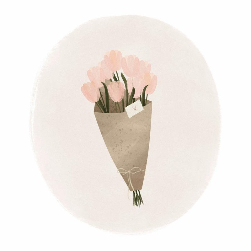 Bouquet de Tulipes Roses Carré