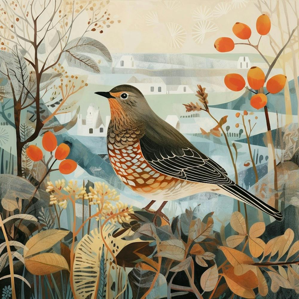 Bird In Nature Hermit Thrush 2