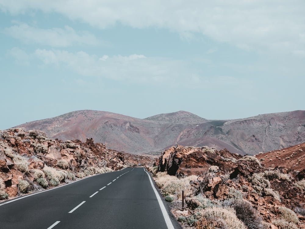 Road In The Desert, Teide National Park, Canary Islands
