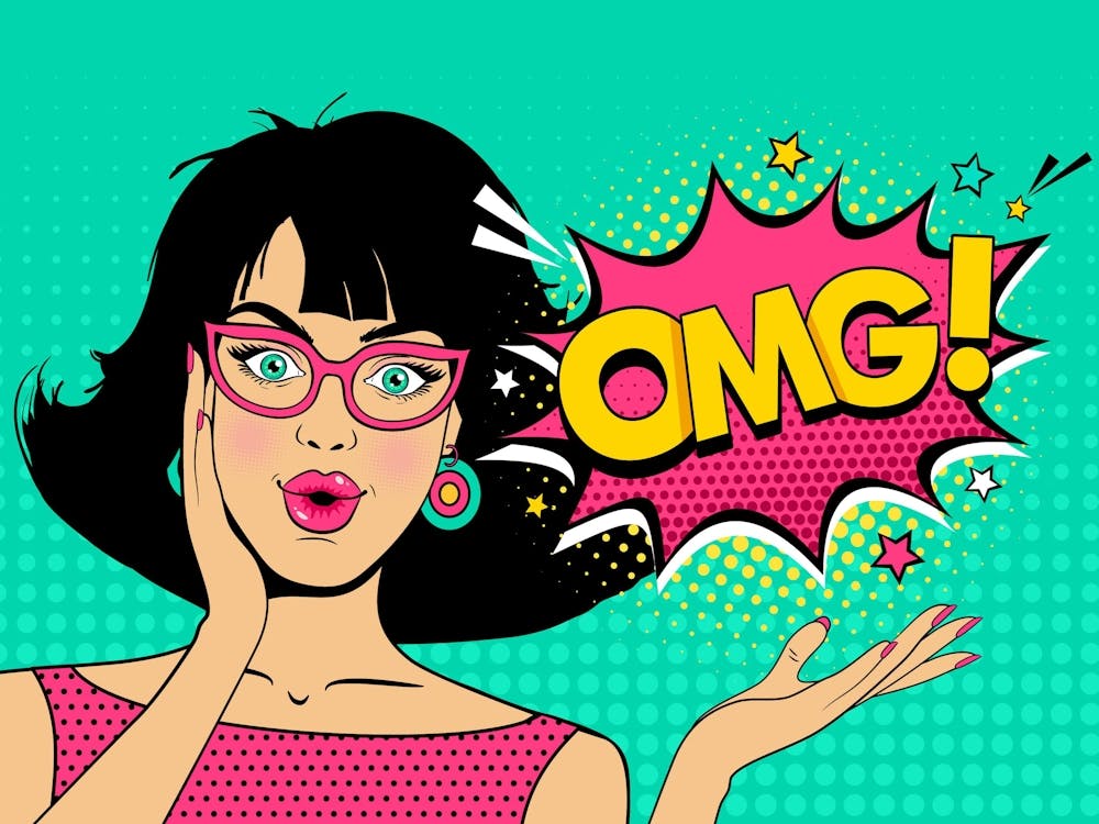 Pop Art OMG Girl
