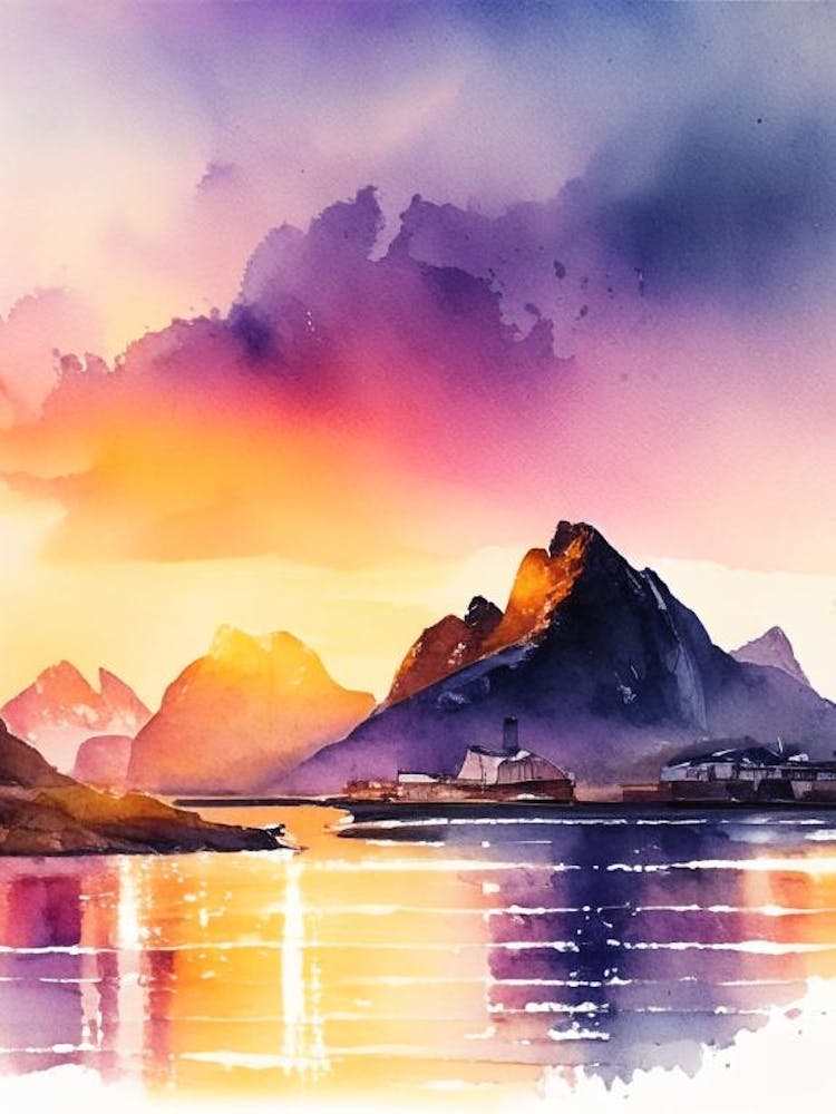 Lofoten Islands, Norway Sunset 3