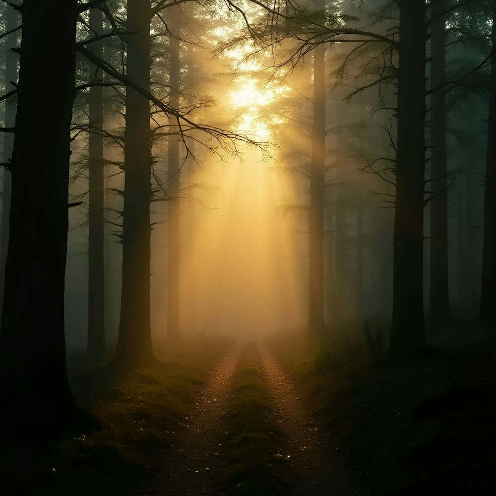 Sunrise In The Forest 7